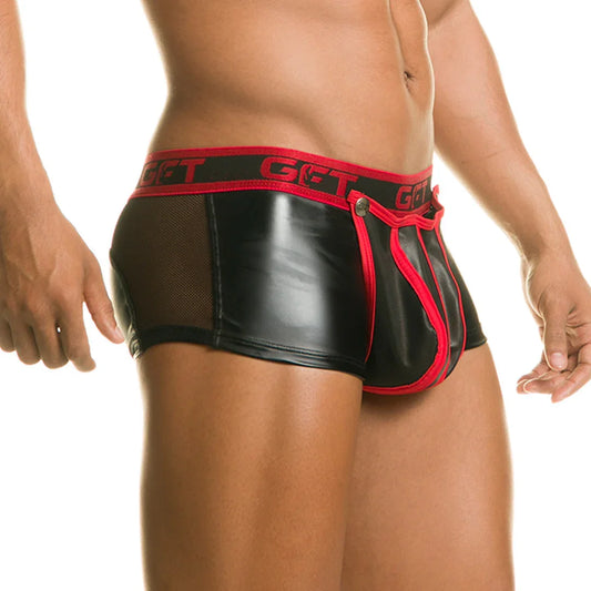 1 Fetiche Red Trunk front view by Gigo Underwear