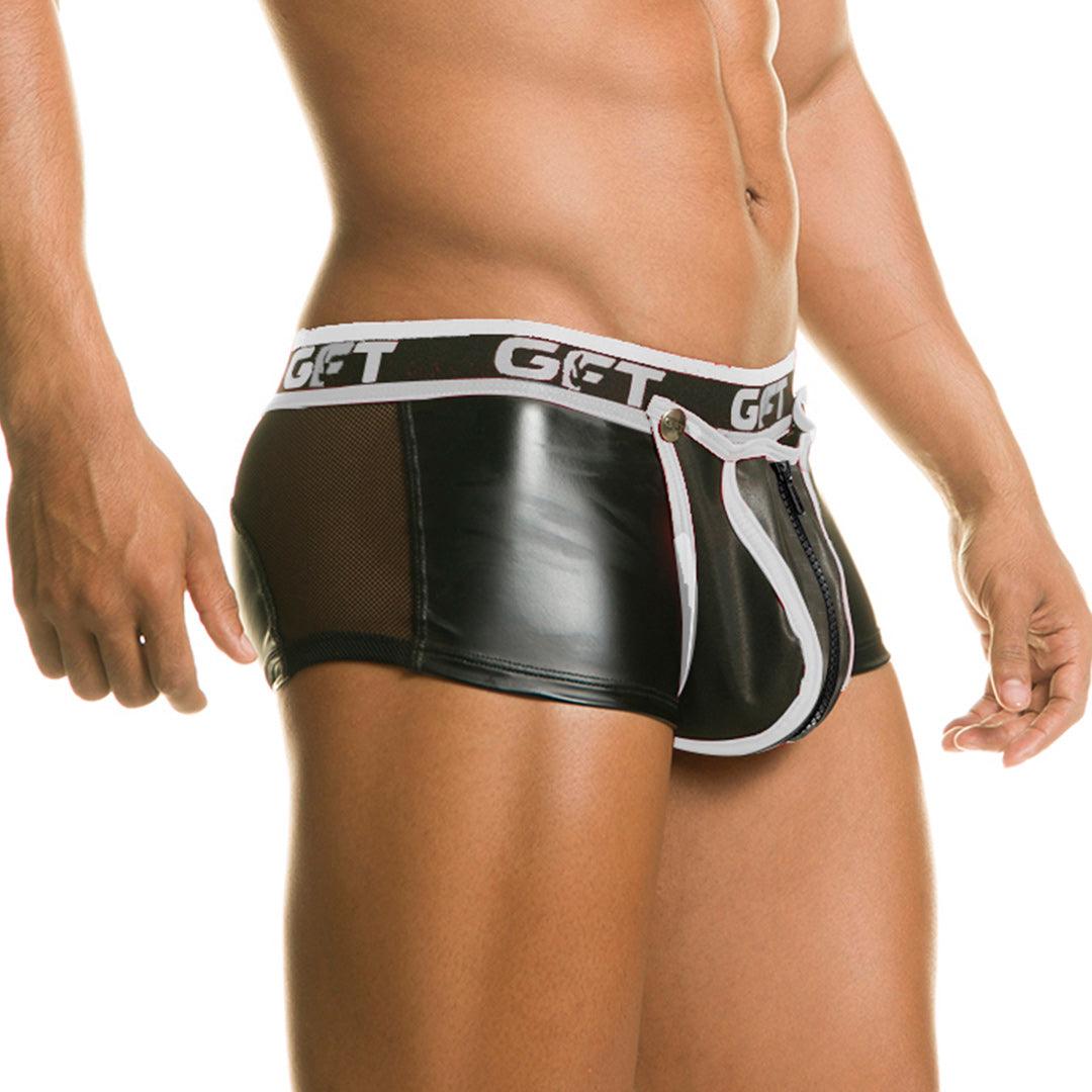 1 FETICHE WHITE TRUNK ZIPPER - Gigo Underwear & MensWear