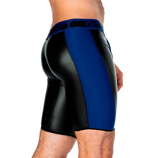 2 Fetiche Blue Trunk Long front view by Gigo Underwear