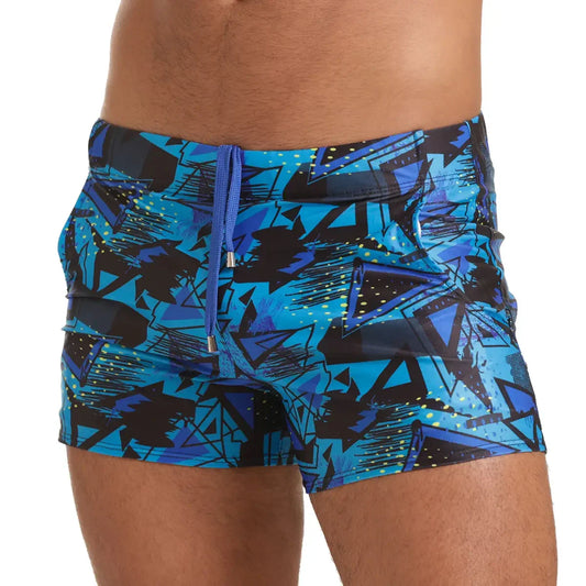 Abstract Beachwear front view by Gigo Underwear