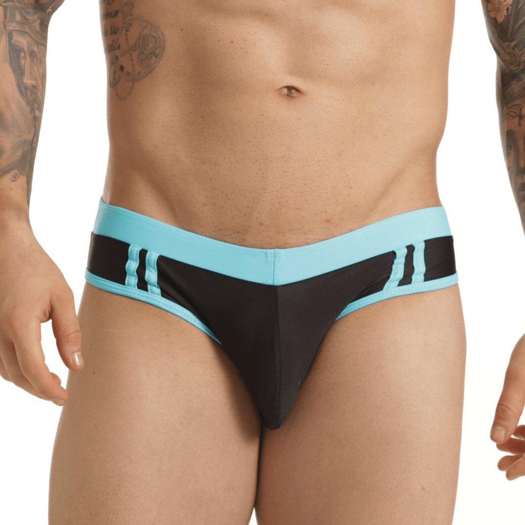 ACTIVE BLACK BLUE SWIM BRIEF - Gigo Underwear & MensWear