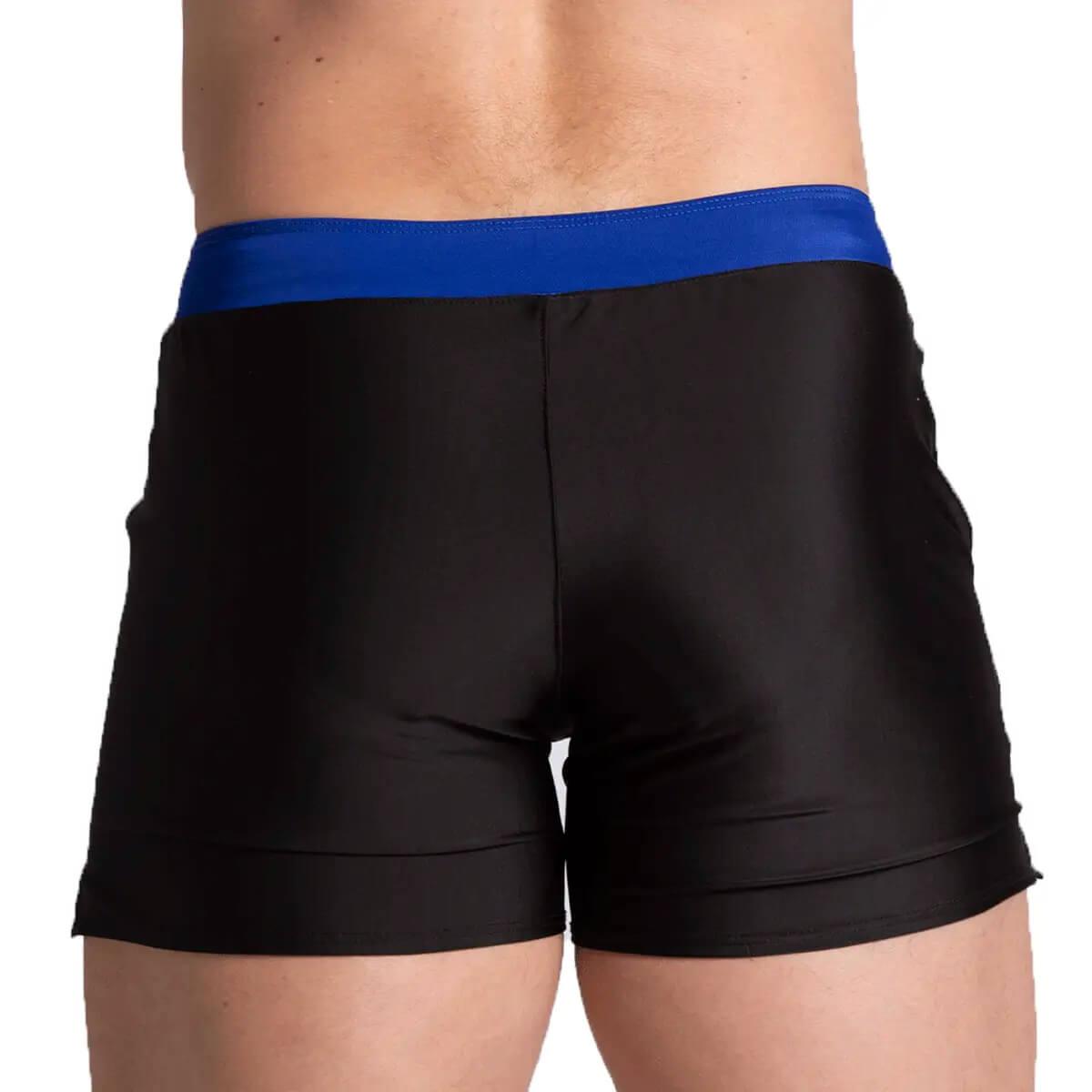 ALFA BLACK BLUE BEACHWEAR - Gigo Underwear & MensWear