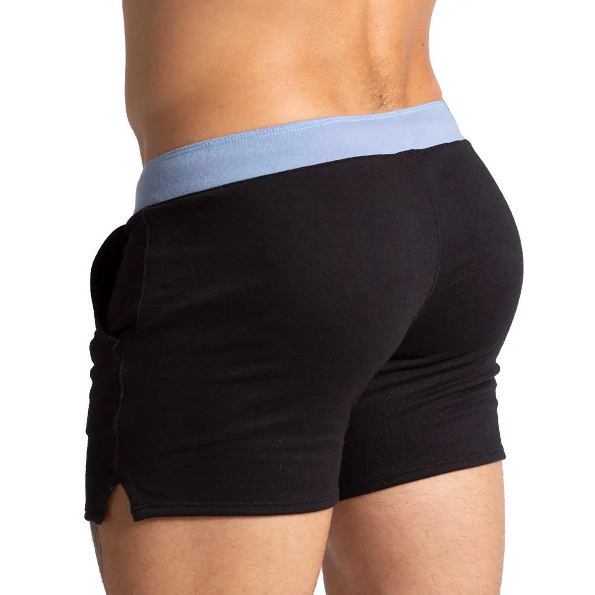 ALFA BLACK BLUE SHORT - Gigo Underwear & MensWear