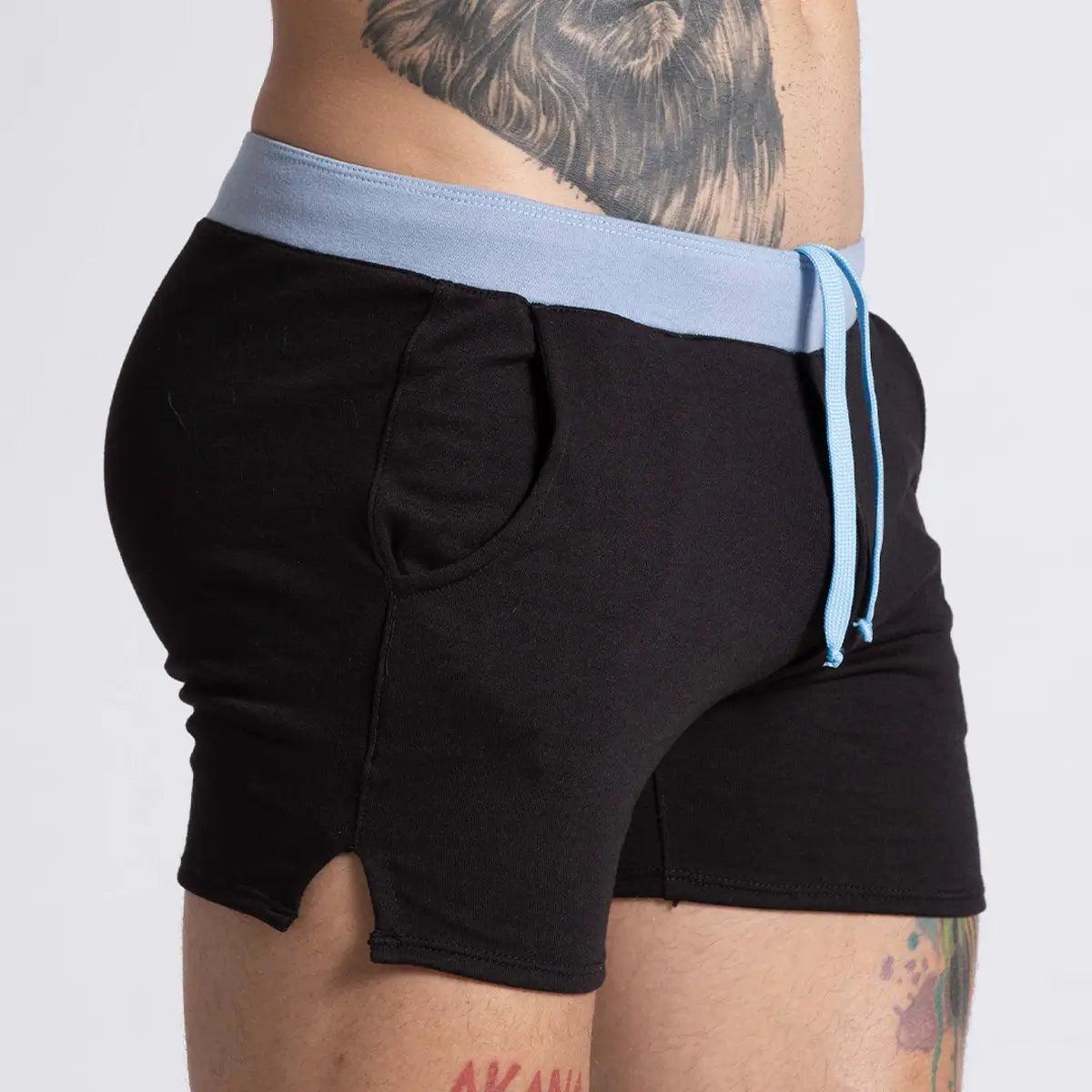 ALFA BLACK BLUE SHORT - Gigo Underwear & MensWear