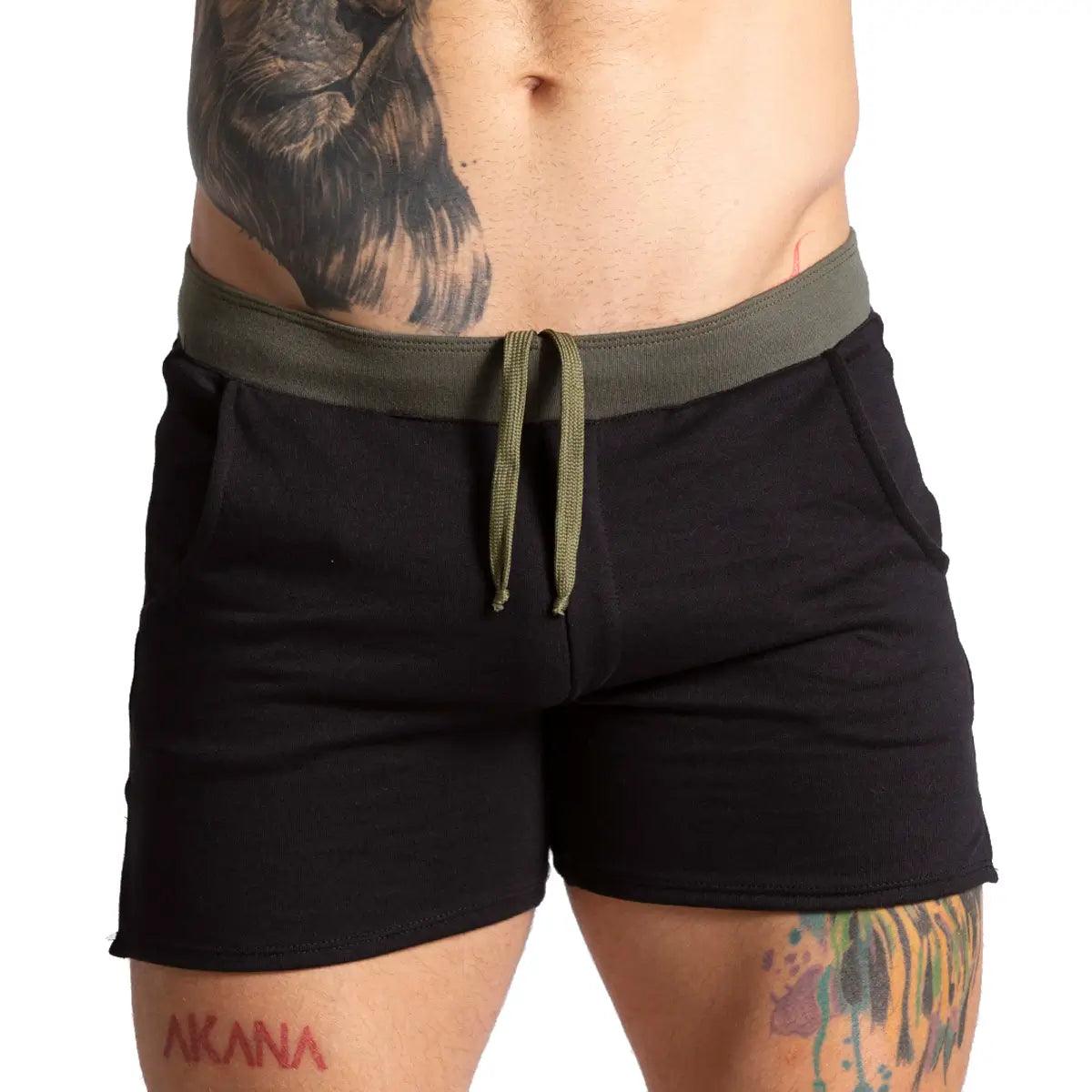 ALFA BLACK GREEN SHORT - Gigo Underwear & MensWear