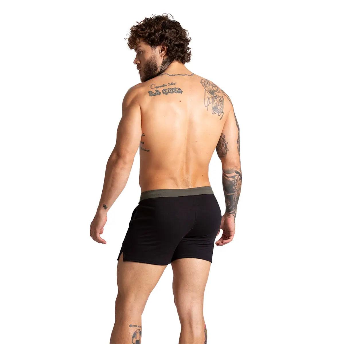 ALFA BLACK GREEN SHORT - Gigo Underwear & MensWear