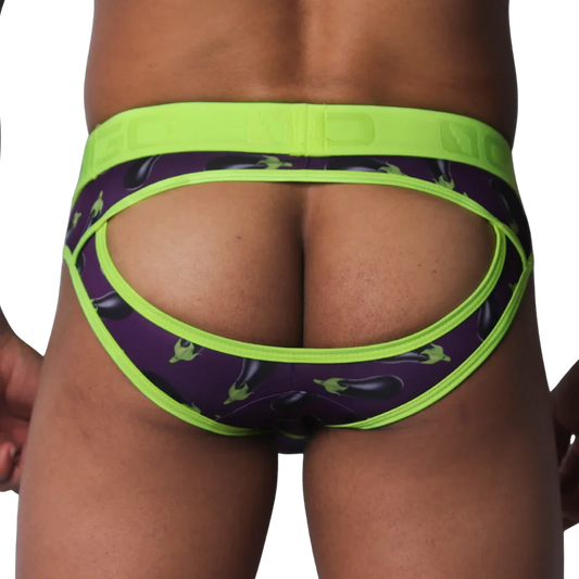 Aubergine Brief Jock back view by Gigo Underwear