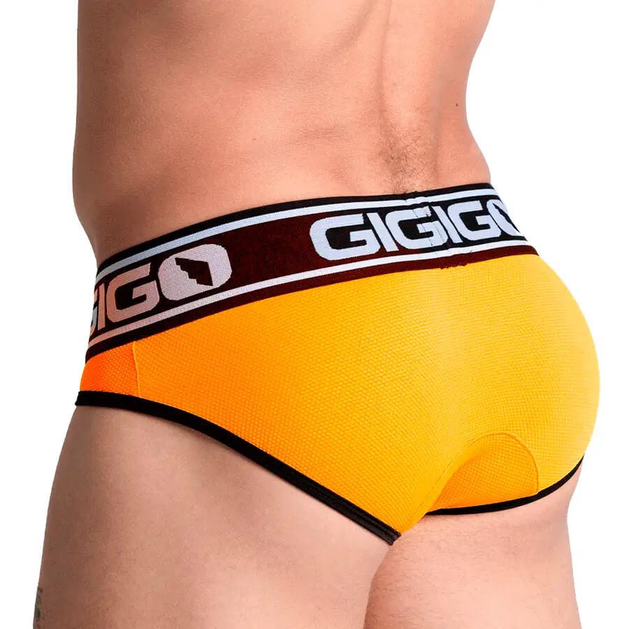 AUDACY ORANGE BRIEF - Gigo Underwear & MensWear