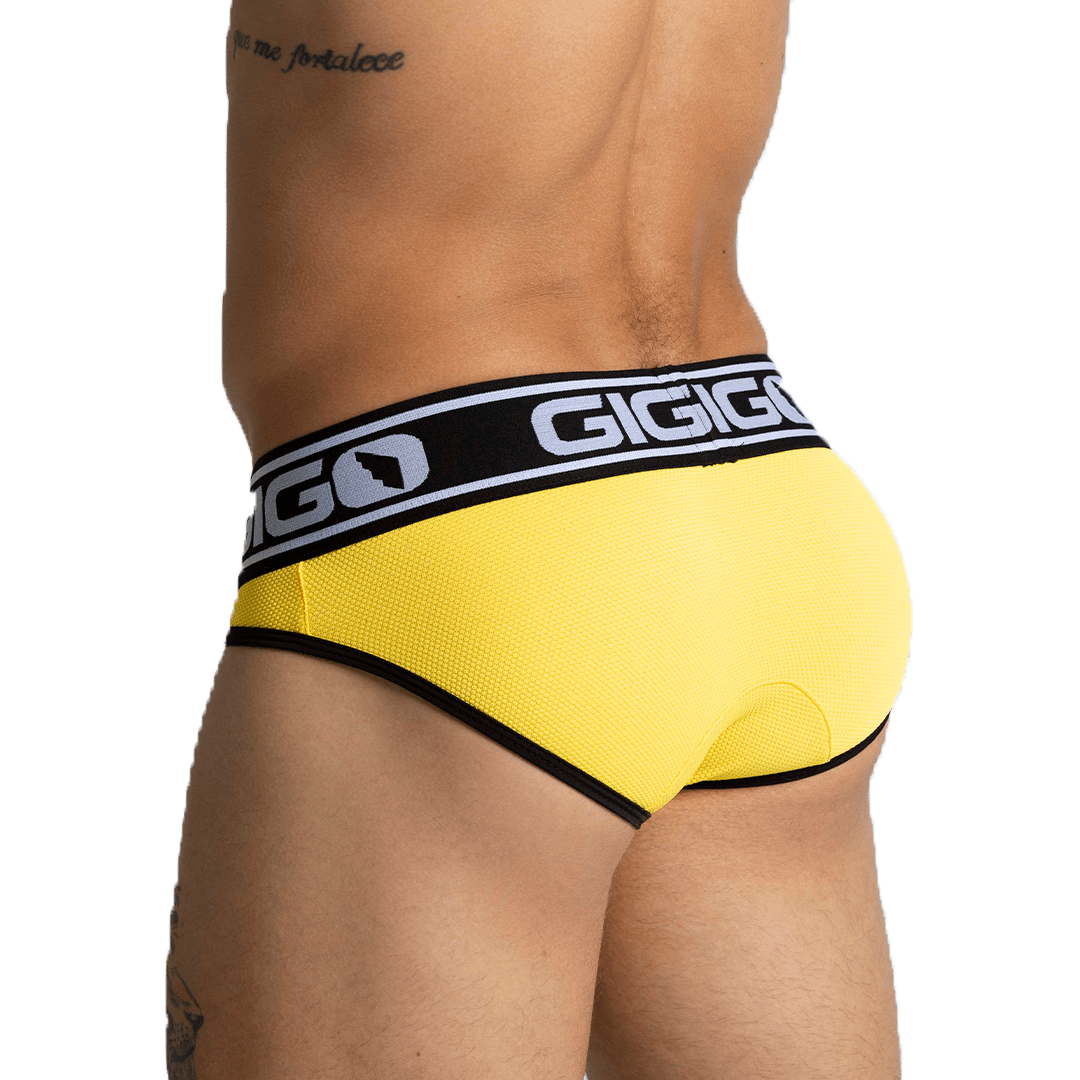 AUDACY YELLOW BRIEF - Gigo Underwear & MensWear