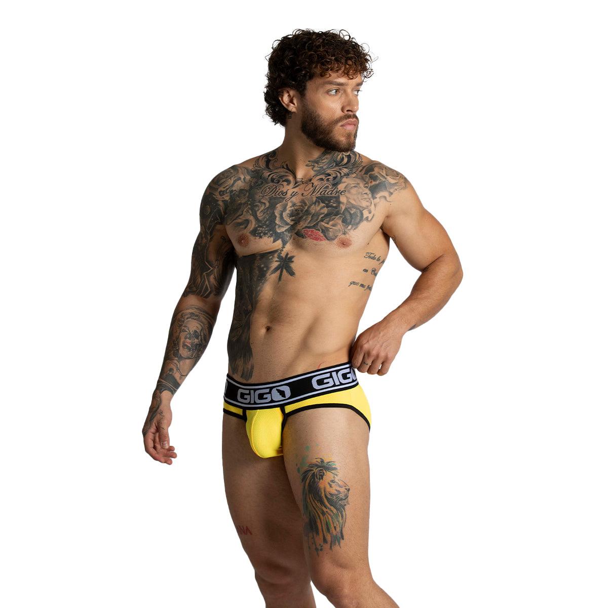 AUDACY YELLOW BRIEF - Gigo Underwear & MensWear