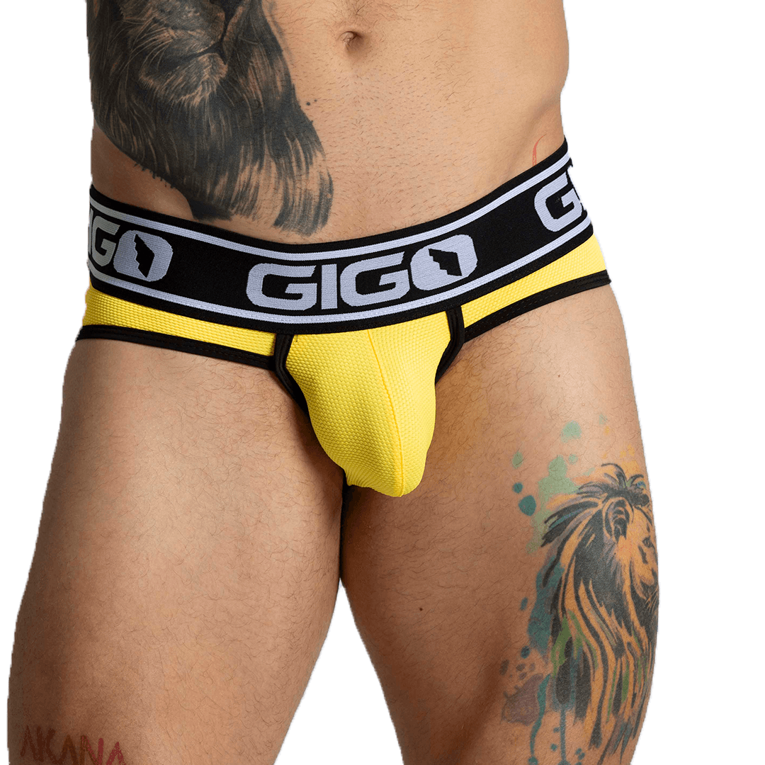 AUDACY YELLOW BRIEF - Gigo Underwear & MensWear