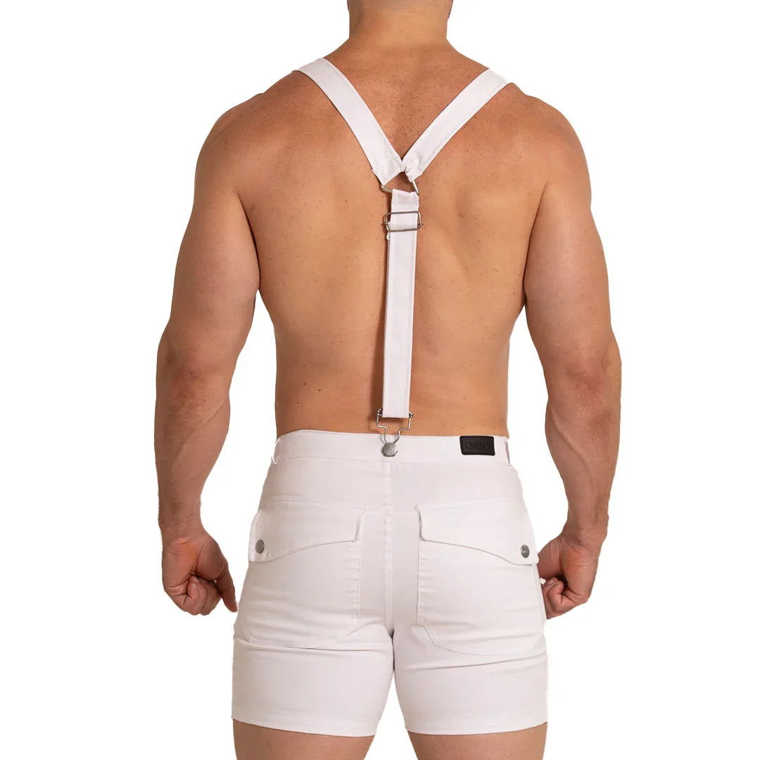 Aventurer White Short back view by Gigo Underwear