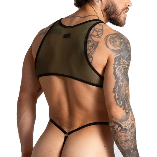 Bahia Green Body front view by Gigo Underwear