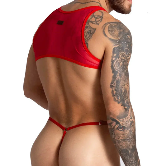 Bahia Red Body front view by Gigo Underwear