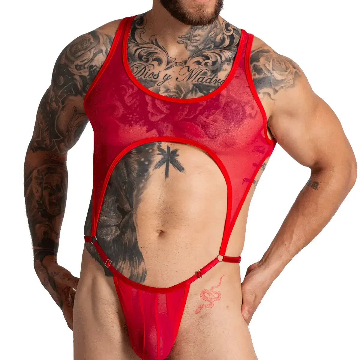Bahia Red Body back view by Gigo Underwear