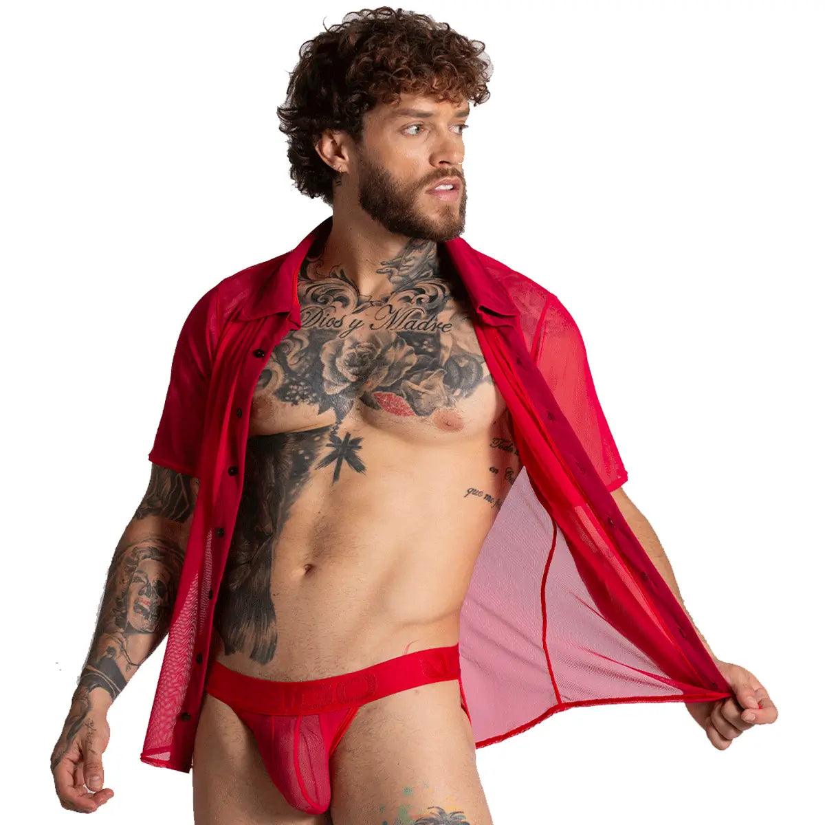 BAHIA RED SHIRT - Gigo Underwear & MensWear