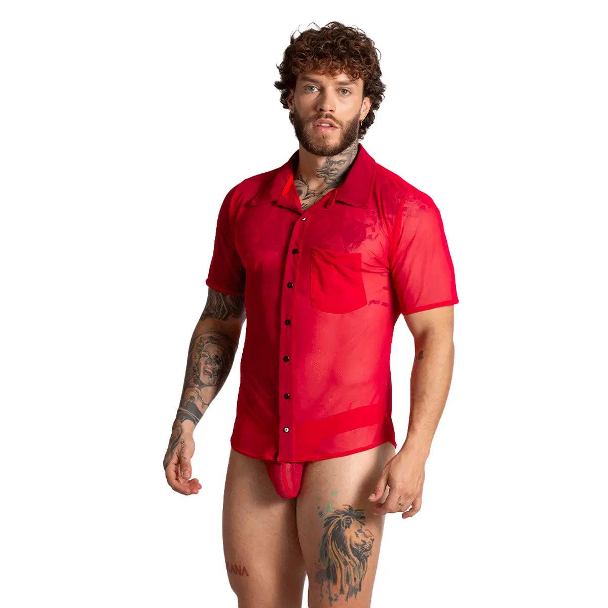 BAHIA RED SHIRT - Gigo Underwear & MensWear