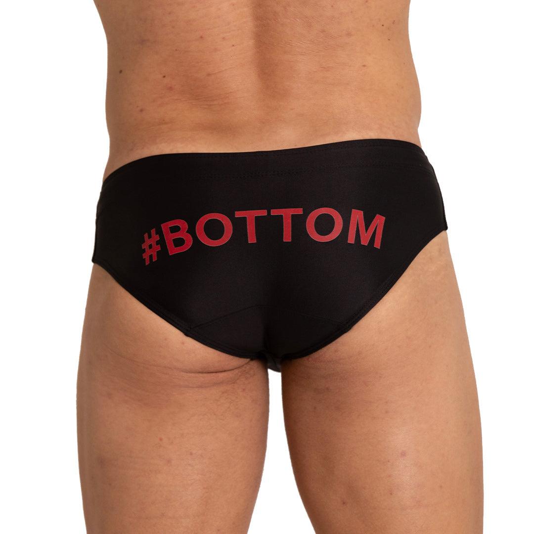 BOTTOM BLACK SWIM BRIEF - Gigo Underwear & MensWear