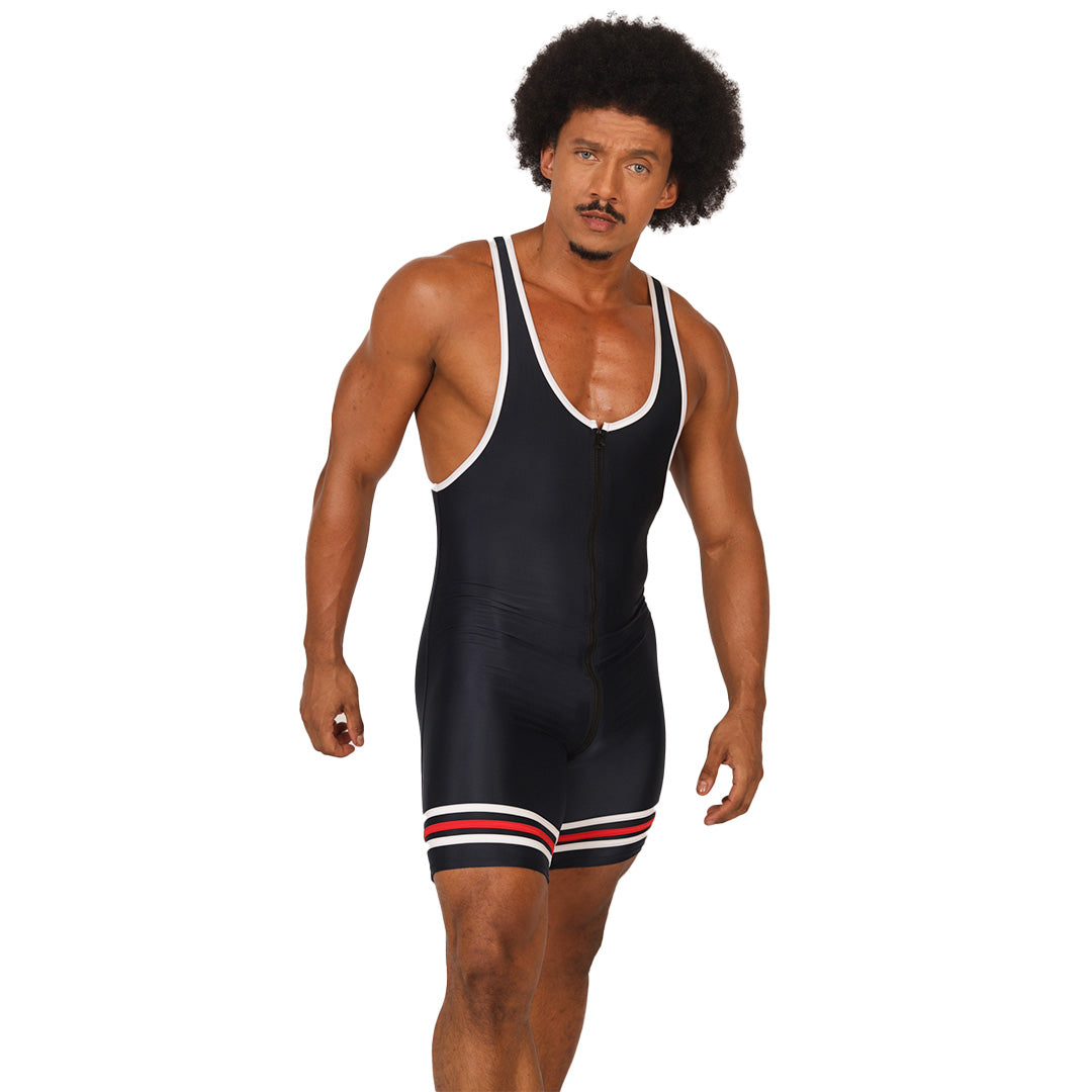 BOXING BLUE BODY - Men's Fetish Bodywear with Sexy Details