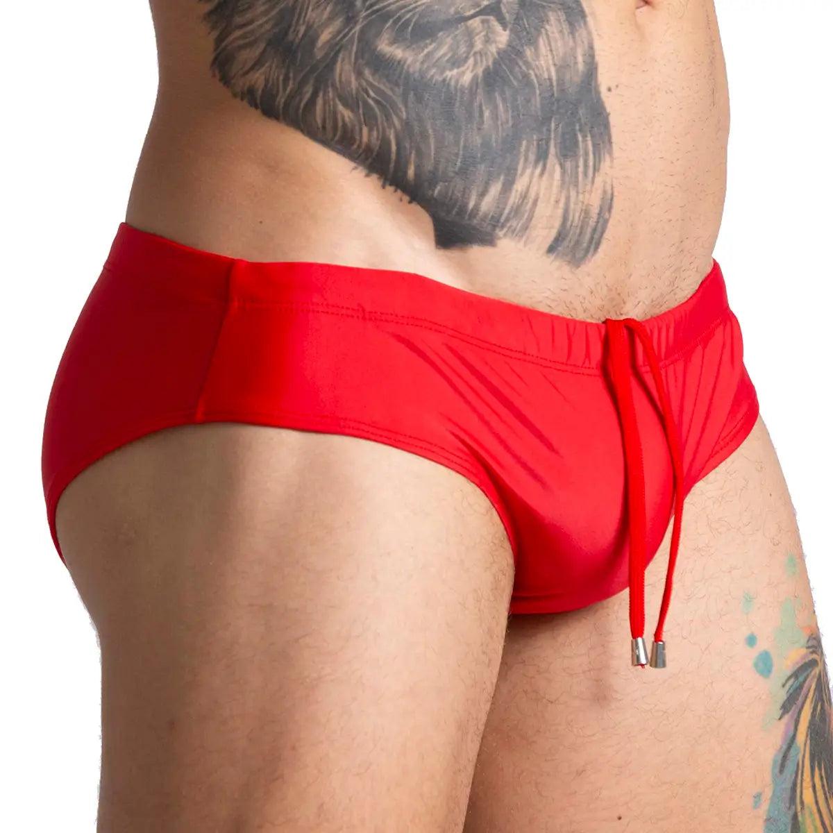 BRAZILIAN RED SWIM BRIEF - Gigo Underwear & MensWear