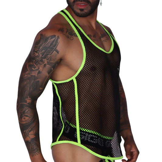 Boox Yellow Tank front view by Gigo Underwear