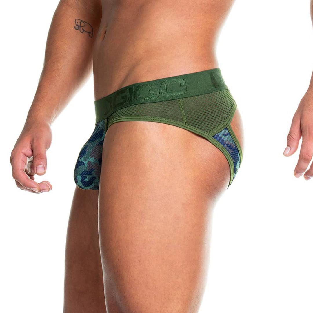CAMO GREEN BRIEF JOCKSTRAP - Gigo Underwear & MensWear