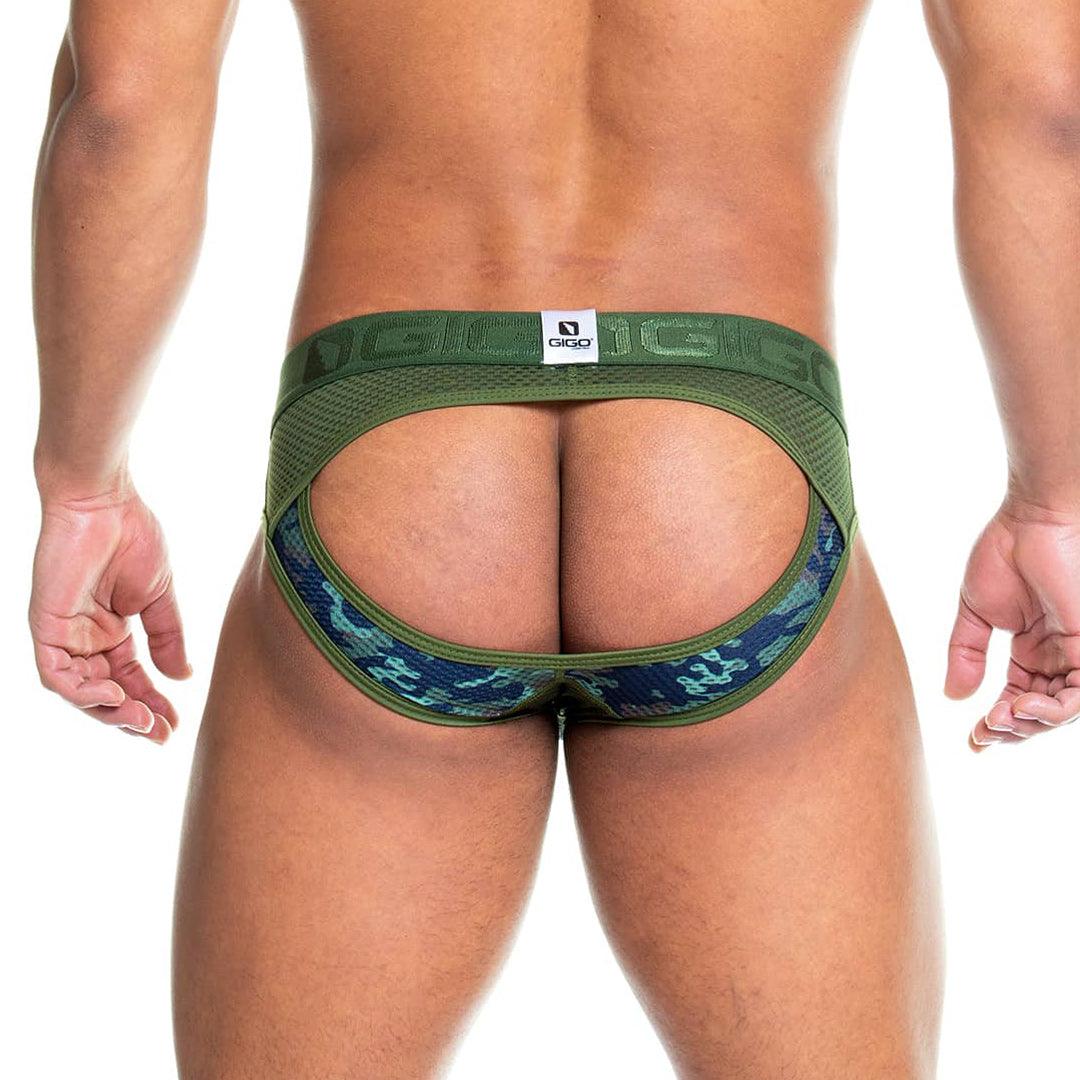 CAMO GREEN BRIEF JOCKSTRAP - Gigo Underwear & MensWear