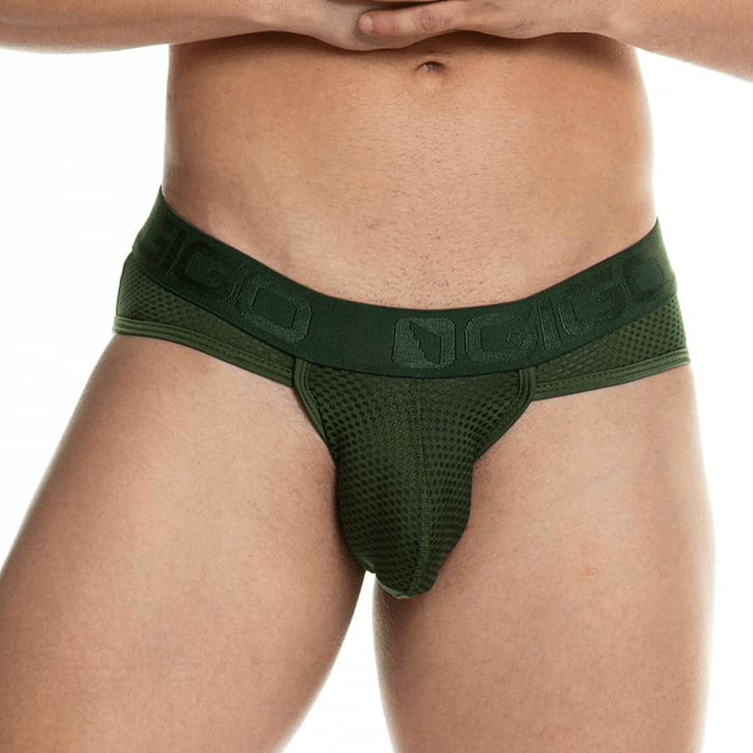 CAMO GREEN BRIEF - Gigo Underwear & MensWear