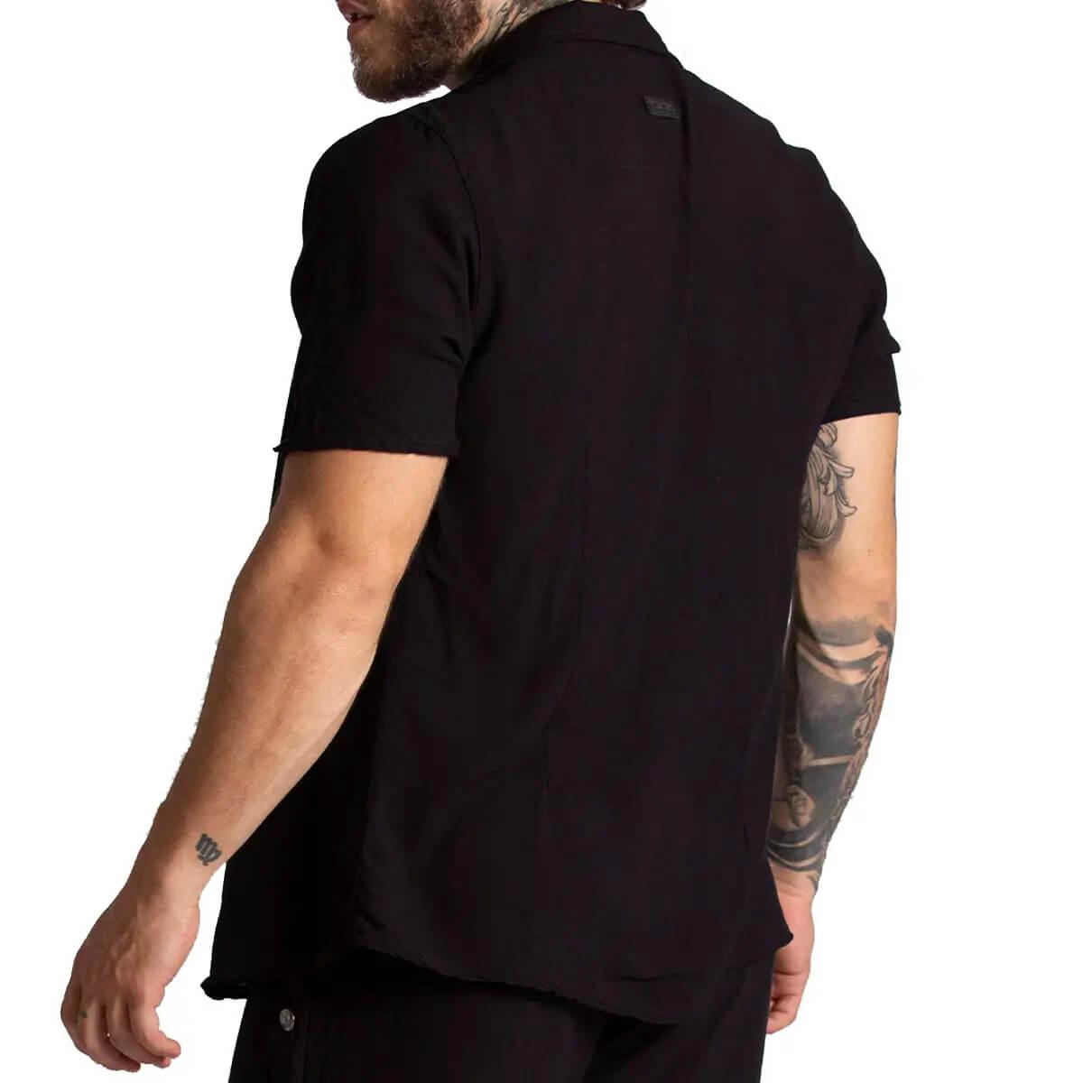 CHALIS BLACK SHIRT - Gigo Underwear & MensWear