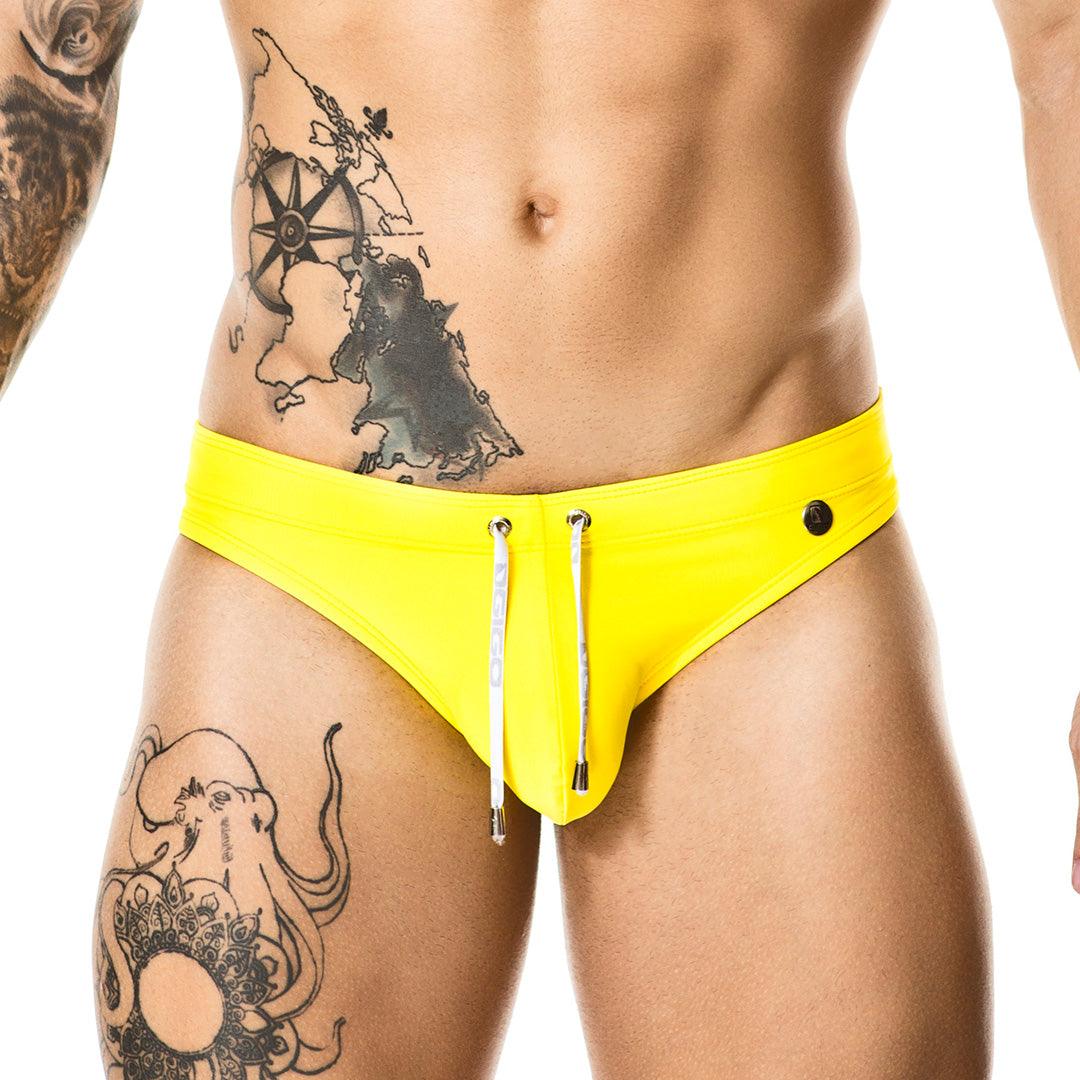 CLASSIC YELLOW SWIM BRIEF - Gigo Underwear & MensWear
