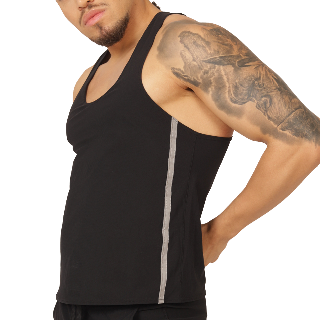 CLUB BLACK TANK - Men's Sports Tank Top in Trendy Colors