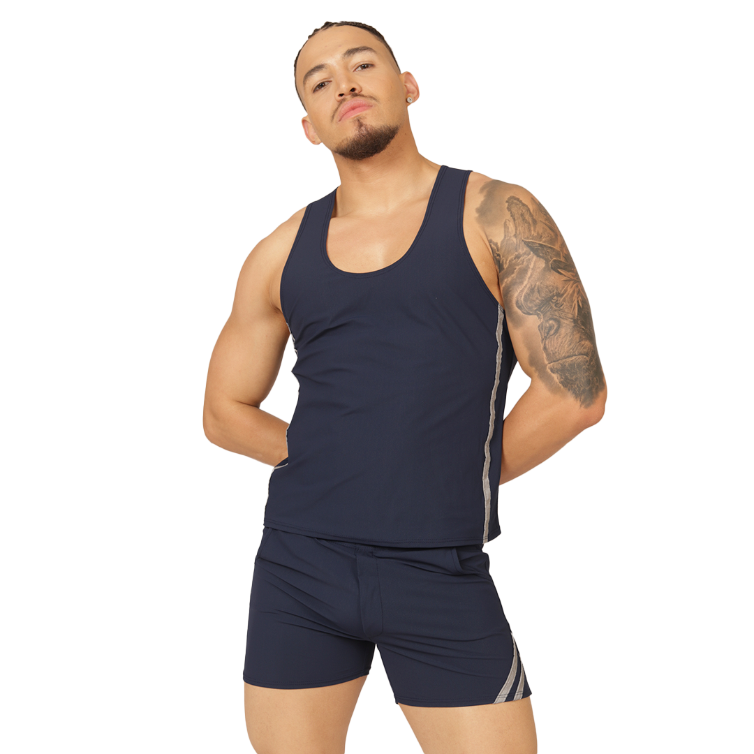CLUB BLUE TANK - Men's Sports Tank Top in Trendy Colors