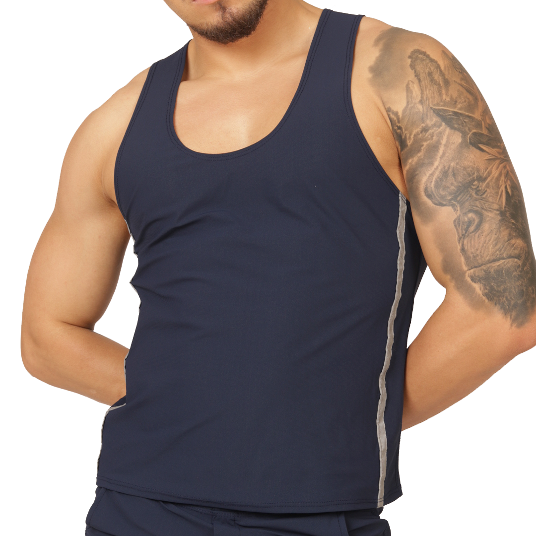 CLUB BLUE TANK - Men's Sports Tank Top in Trendy Colors