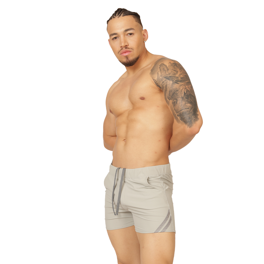 CLUB GRAY SHORT - Men's Sports Tank Top in Trendy Colors