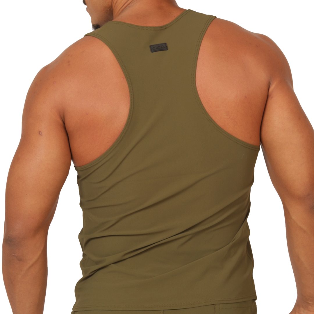 CLUB GREEN TANK - Men's Sports Tank Top in Trendy Colors
