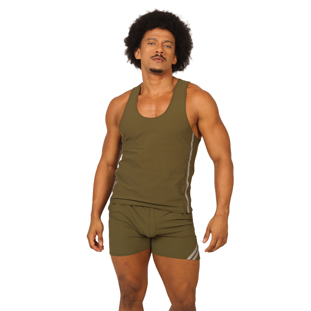 CLUB GREEN TANK - Men's Sports Tank Top in Trendy Colors