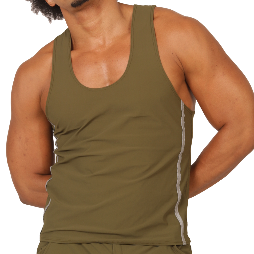 CLUB GREEN TANK - Men's Sports Tank Top in Trendy Colors