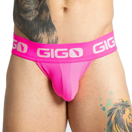 Colors Fucshia Jock front view by Gigo Underwear