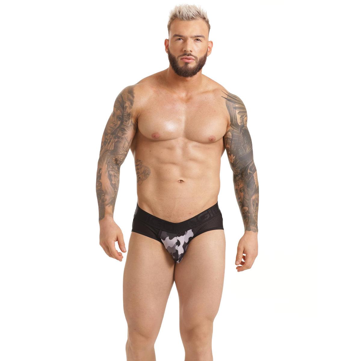 COMBAT GRAY BRIEF JOCKSTRAP - Gigo Underwear & MensWear