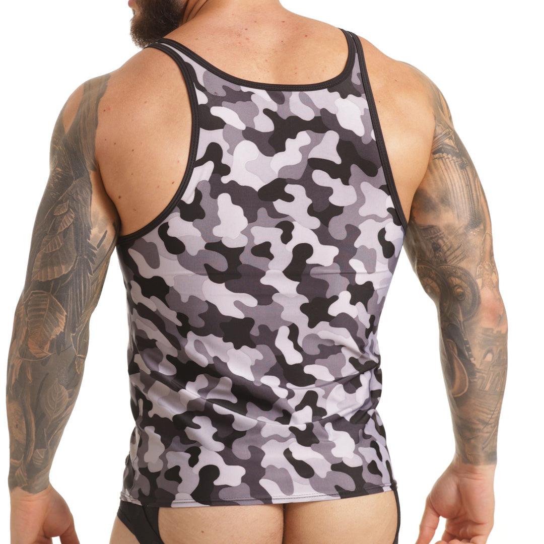 COMBAT GRAY TANK - Gigo Underwear & MensWear