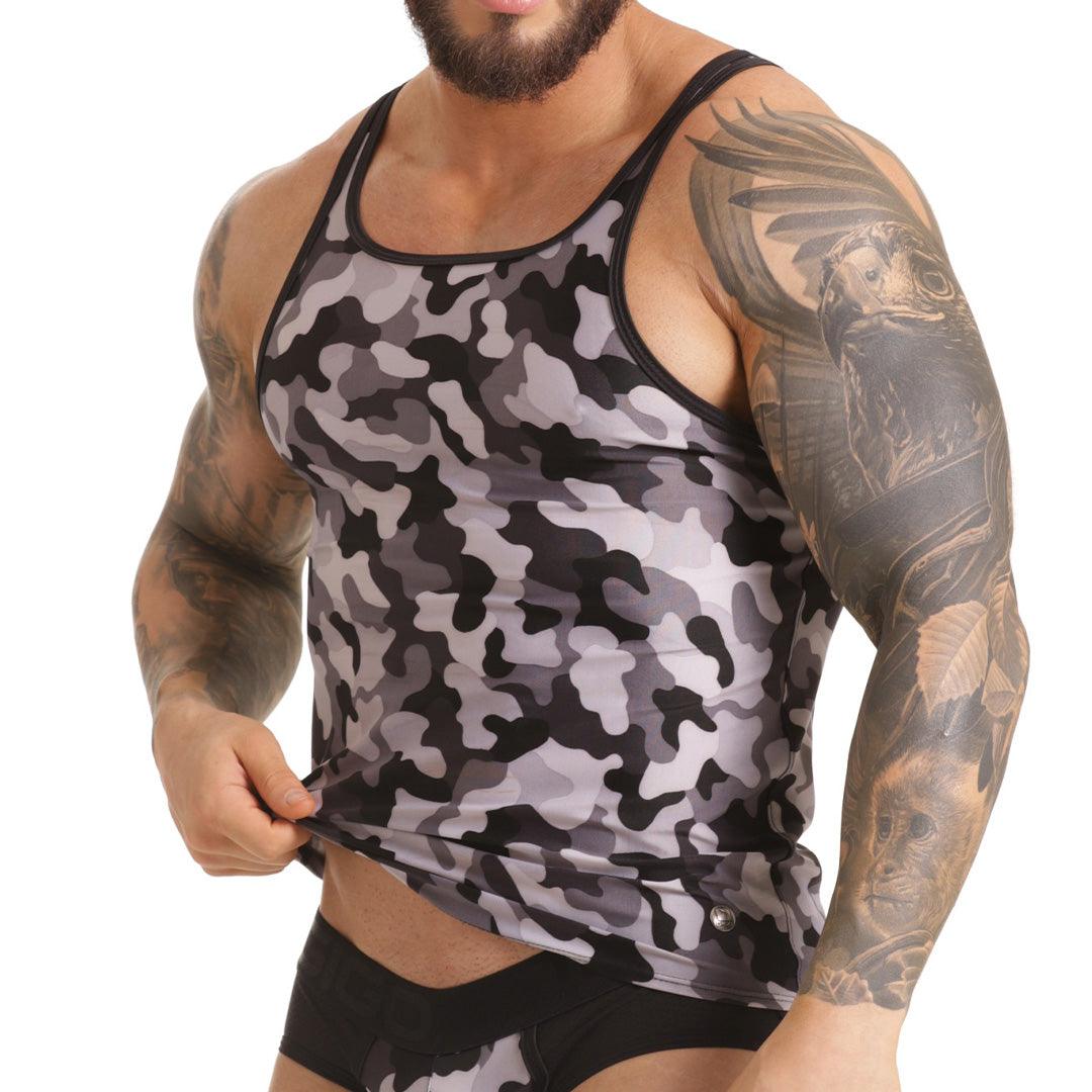 COMBAT GRAY TANK - Gigo Underwear & MensWear