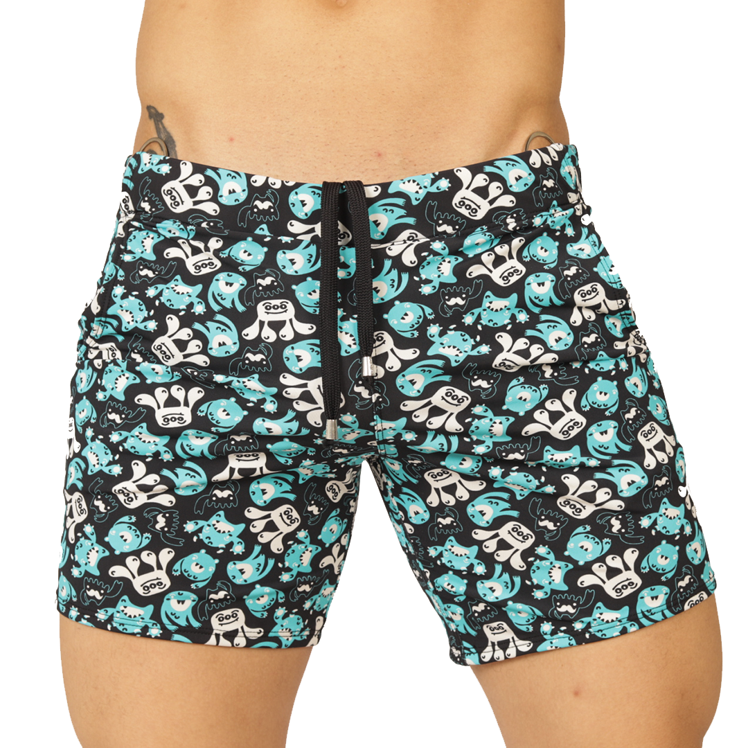 COMICS BEACHWEAR - Bold Men's Brief with Contrasting Waistband