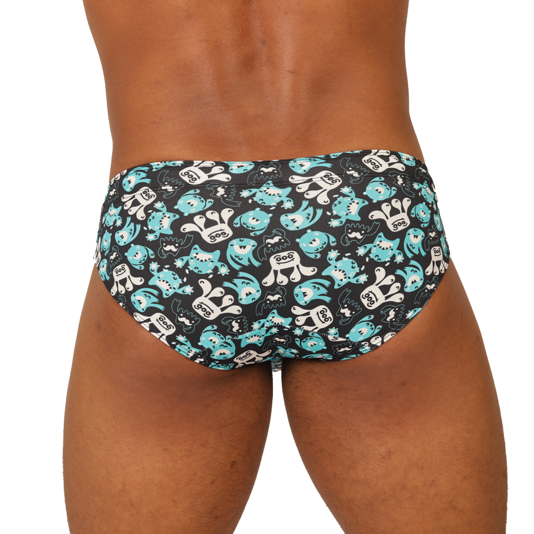 COMICS SWIMBRIEF - Bold Men's Brief with Contrasting Waistband