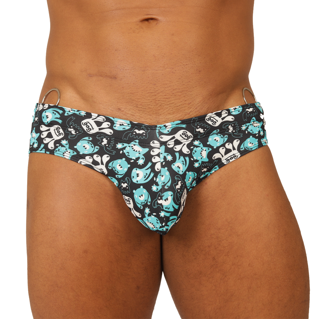 COMICS SWIMBRIEF - Bold Men's Brief with Contrasting Waistband