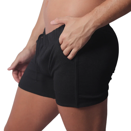 Cookie Black Short front view by Gigo Underwear