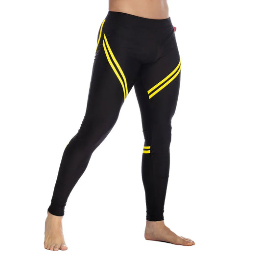 Core Black Leggins front view by Gigo Underwear