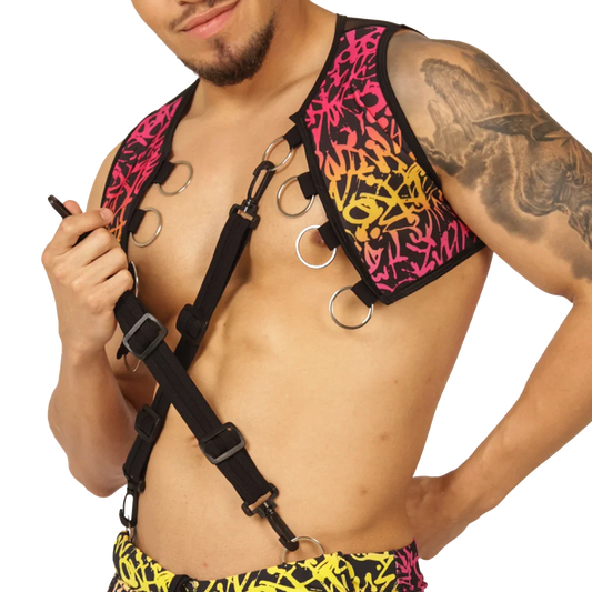 Crazy Vest Harness front view by Gigo Underwear