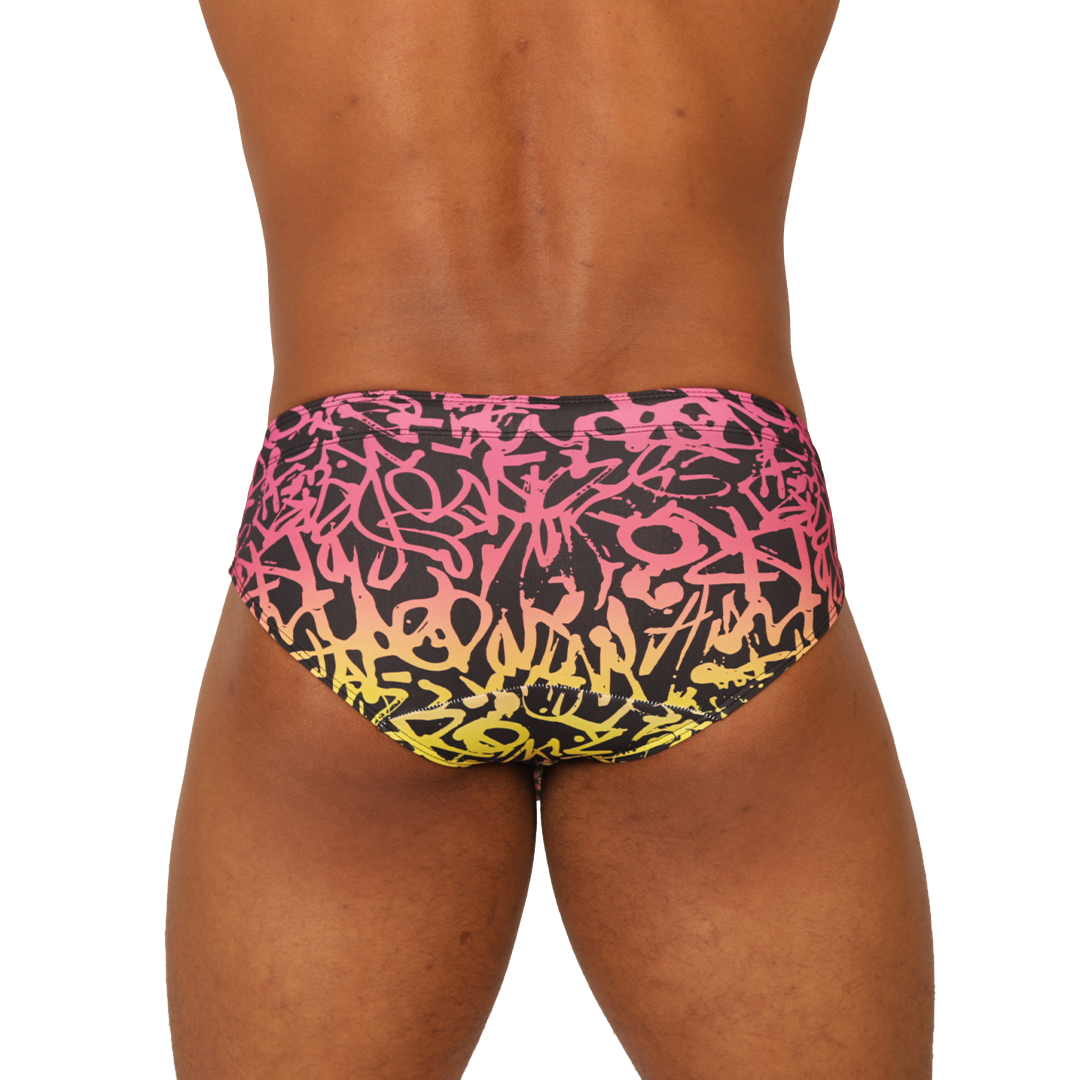 CRAZY SWIMBRIEF - Bold Men's Brief with Contrasting Waistband