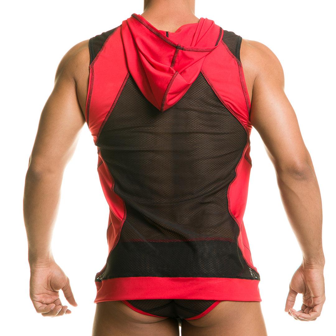 DESTRUCTIVE RED HOODY TSHIRT - Gigo Underwear & MensWear