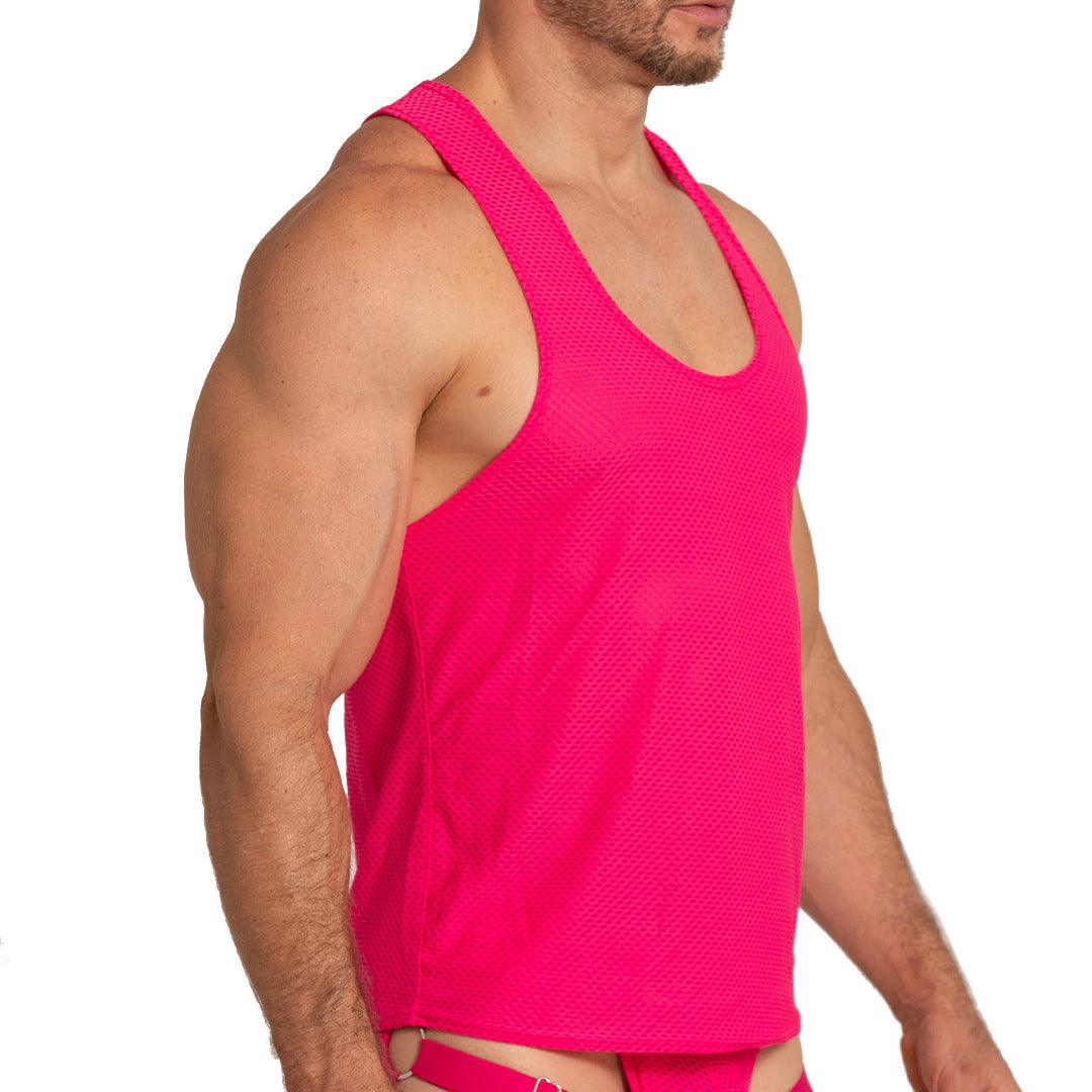 ENERGETIC FUCSHIA TANK - Gigo Underwear & MensWear